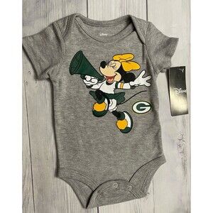 NEW! Disney NFL Green Bay Packers Football Baby Girl Bodysuit, Size 0-3 months